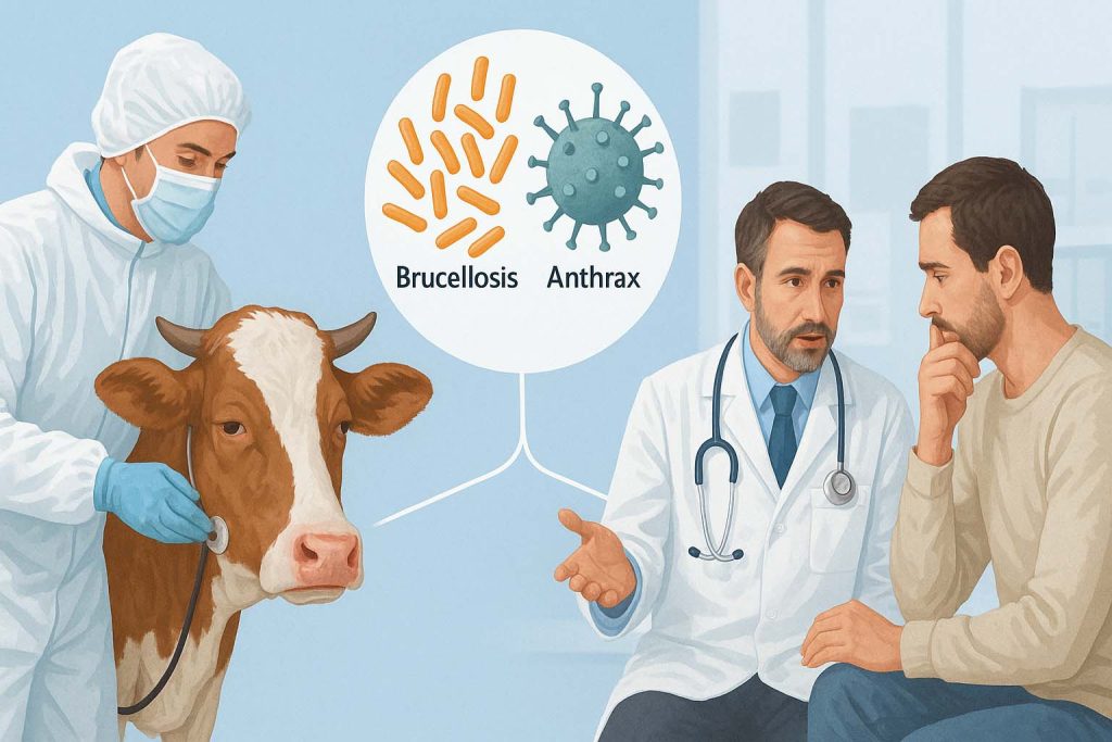 بیماری‌های مشترک انسان و دام