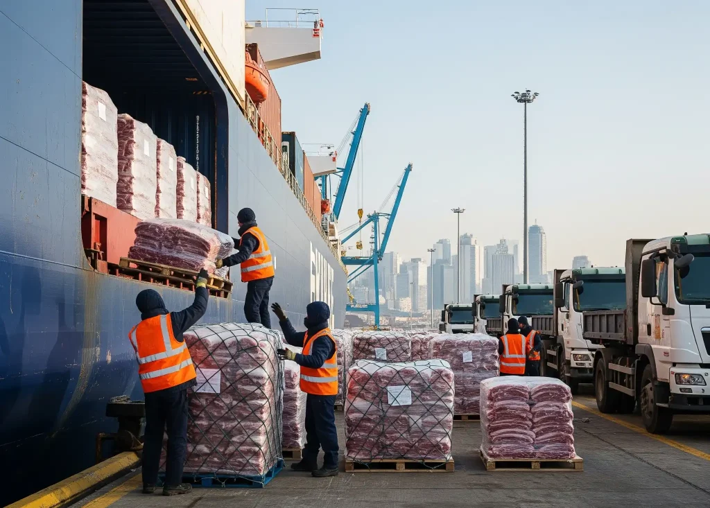 واردات گوشت منجمد به ایران